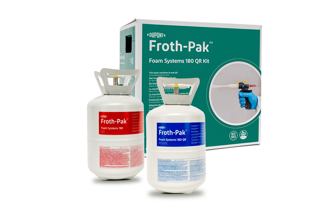 Froth-Pak 180 - cylinders and box - sprayfoam - PU