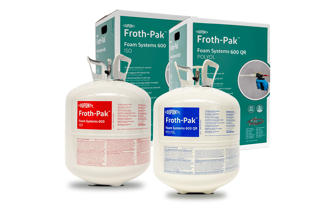 Froth-Pak 180 - cylinders and box - sprayfoam - PU