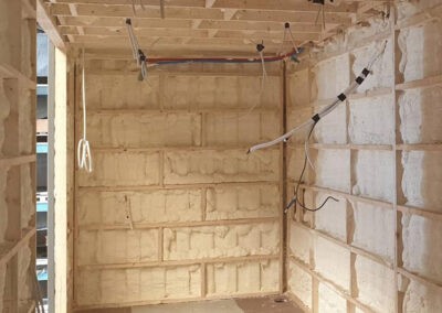 Container insulation condensation sprayfoam