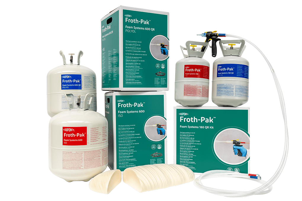 Aislante termoacústico - FROTH-PAK™ - Dow France - de espuma de poliuretano  / proyectado / para ventana